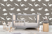 DINOSAURS clipart + SVG files, an Illustration by Alina Mubarak (Thumbnail 11 of 14)