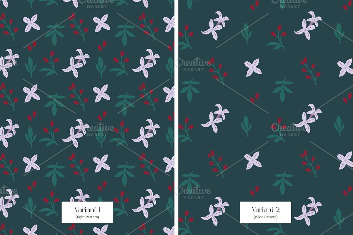 Floral Pattern vol. 1 - Pattern 2, a Pattern Graphic by Walter Luckett Designs (Photo 2 of 4)