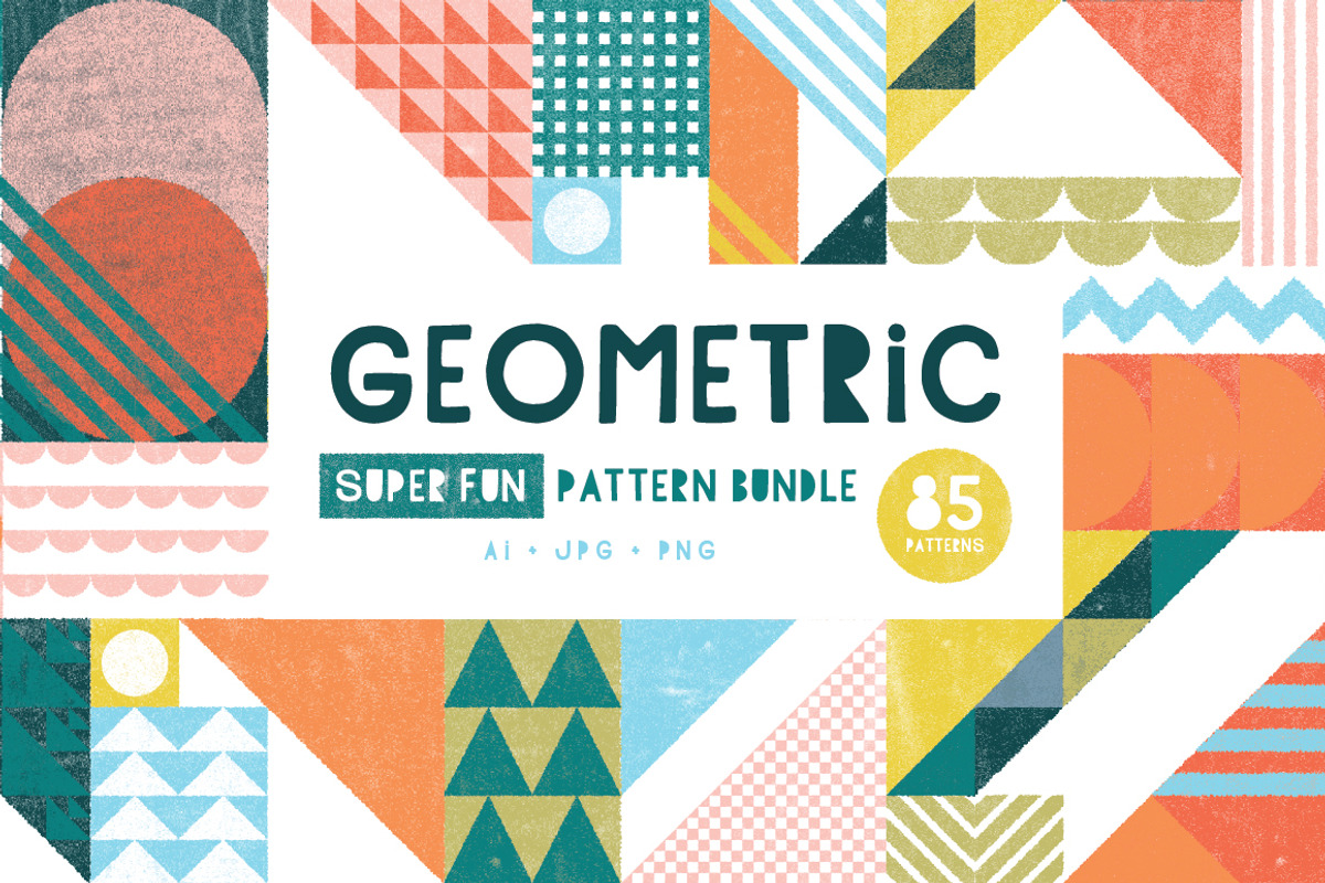 Geo Trio Pattern Bundle, a Pattern Graphic by Anugraha Design (Photo 6 of 13)
