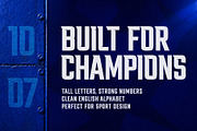 New Champion Font, a Sans Serif Font by artyway (Thumbnail 3 of 6)