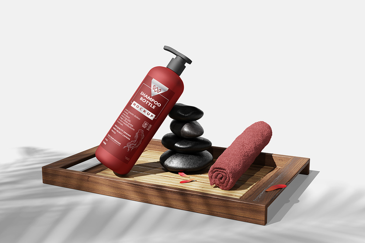 Shampoo Bottle Mockup Set, a Packaging Mockup by bimockup (Photo 4 of 6)