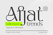 Afjat Trends - Latin & Cyrillic, a Sans Serif Font by Siwox Studios (Thumbnail 1 of 8)