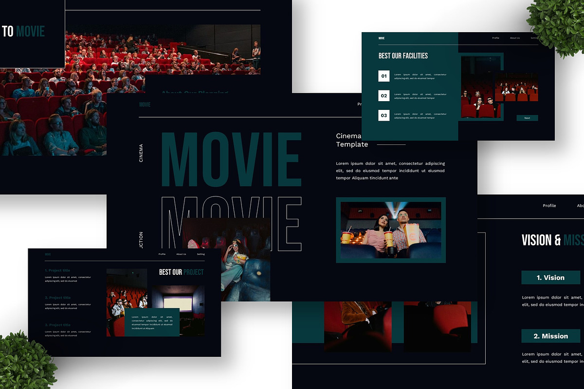 Movie - Cinema Google Slide preview 3