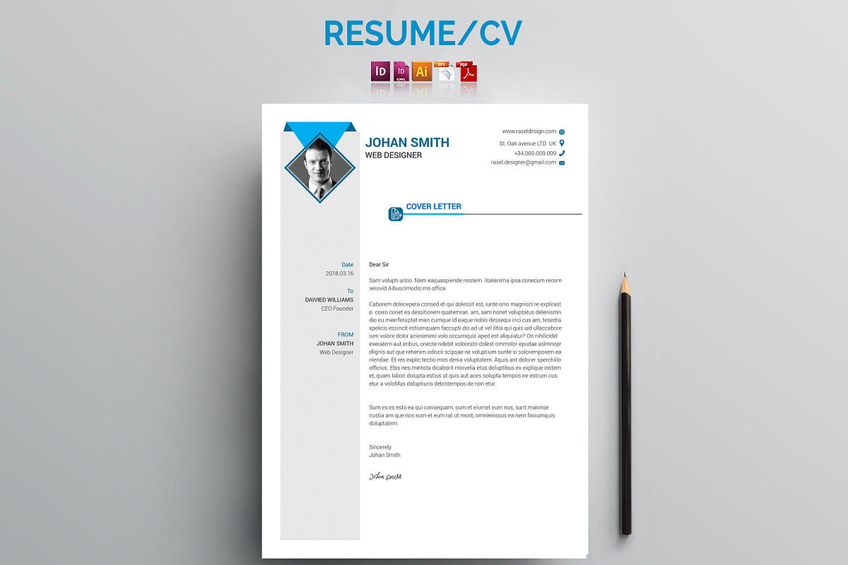 The CV, a Resume Template by artico (Photo 2 of 2)
