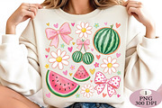 Watermelon Coquette Summer PNG, an Illustration by Daily.Designs (Thumbnail 3 of 5)