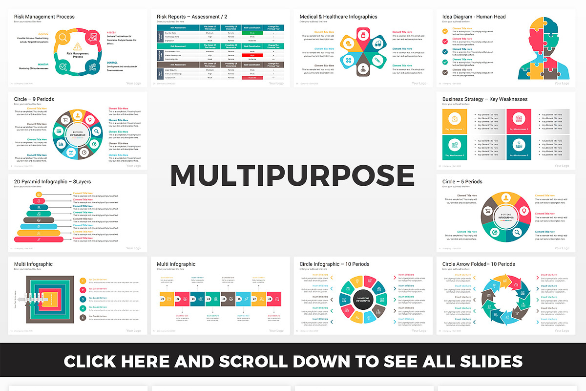2700 Infographics Templates, a Presentation Template by SlideOne (Photo 15 of 35)