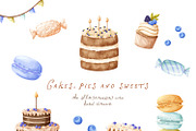 Yummy party - whimsy clipart, a Decorative Illustration by polikarpovaart (Thumbnail 20 of 22)