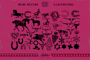 320 Western Icons And Illustrations