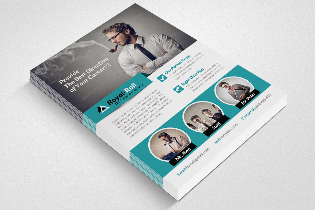 Creative Business Flyer Template, a Flyer Template by Psd Templates (Photo 2 of 3)