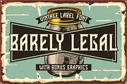 Barely Legal, a Font by VozzyStock (Thumbnail 1 of 8)
