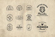 Retro Logo Badges, a Branding & Logo Template by The Good Store (Thumbnail 2 of 12)