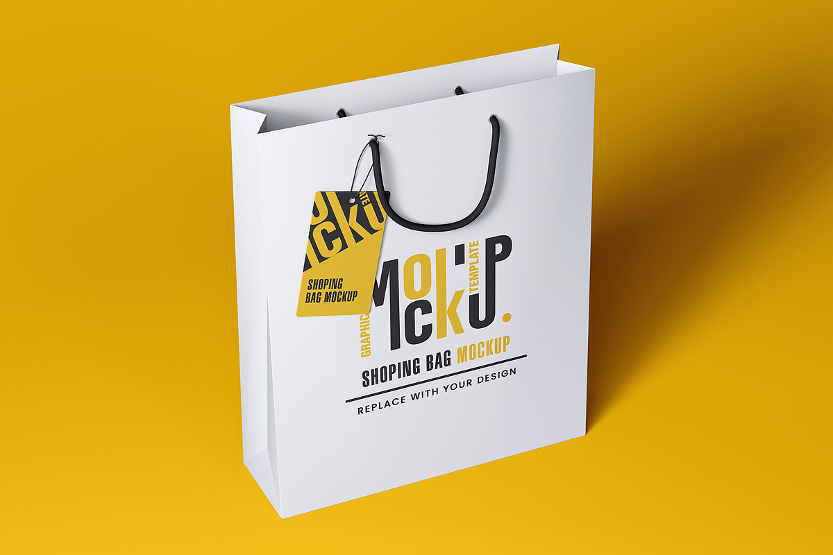 Shopping Bag Mockup Sets, a Packaging Mockup by Artnivora.Std (Photo 2 of 4)