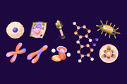 Scientific elements icons set, a Healthcare Illustration by PaperTrident (Thumbnail 2 of 4)