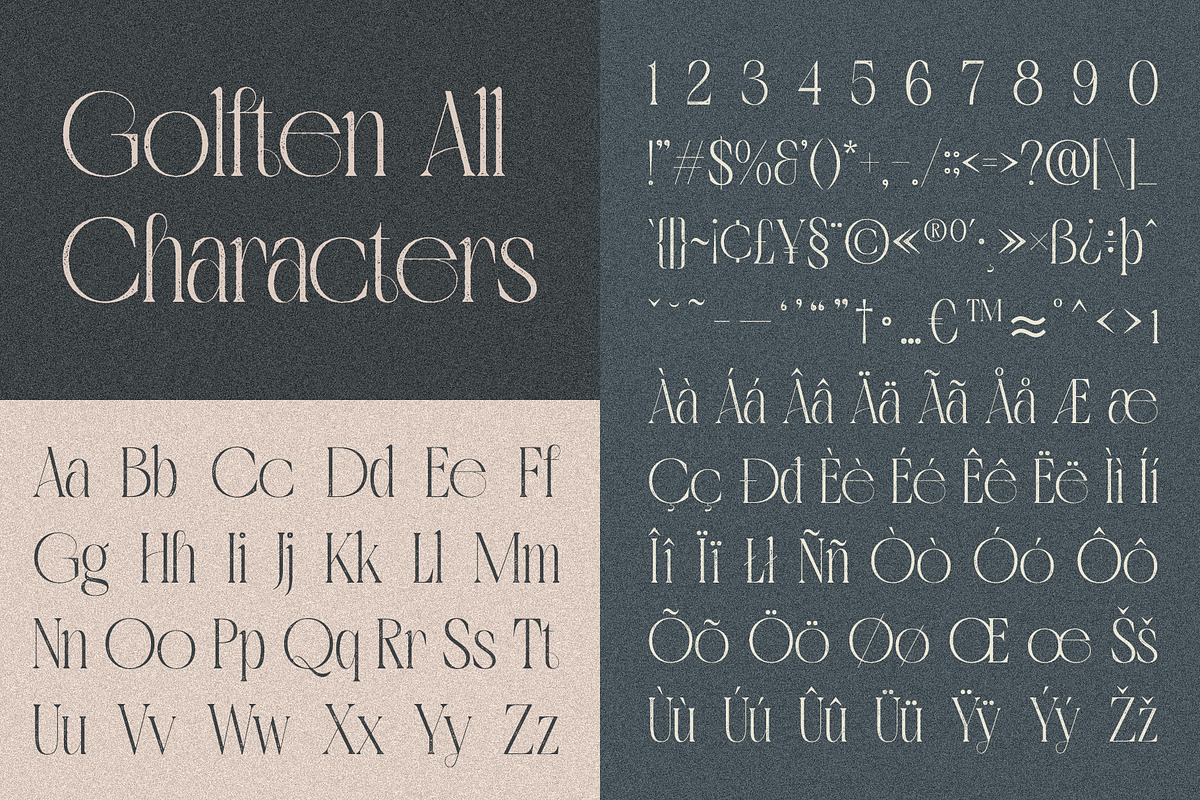 Golften Vintage, a Serif Font by Craft Supply Co. (Photo 8 of 8)