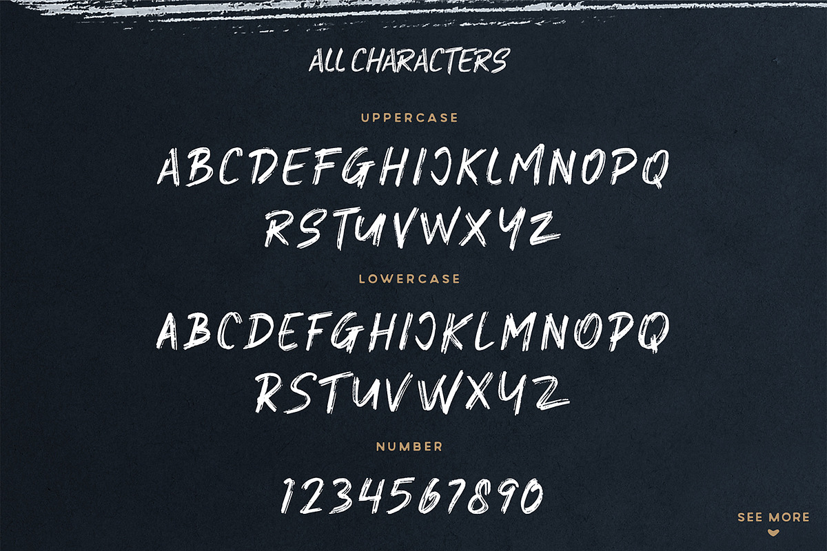Portlake Brush Typeface preview 7