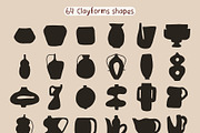 224 POTTERY CLIPART - HAND DRAWN, an Object Illustration by JuDesign (Thumbnail 7 of 25)