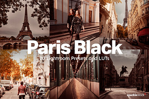 20 Paris Black Lightroom Presets LUT