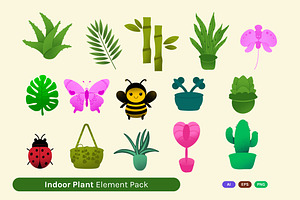 Indoor Plant Illustration Pack