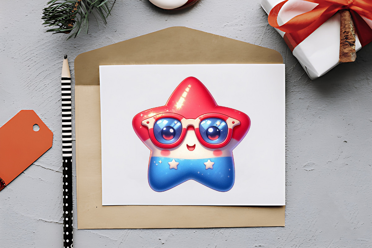 Cute kawaii 4th of July Sublimation, a Seasonal Illustration by RobertsArt (Photo 6 of 7)