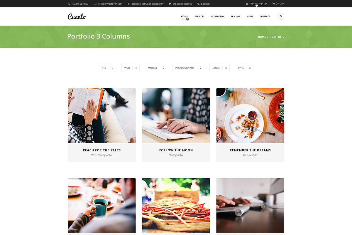 Cuanto – Multipurpose PSD Template, a Websites & App Template by BeopenThemes (Photo 4 of 5)