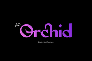 AO Orchid - Decorative Typeface