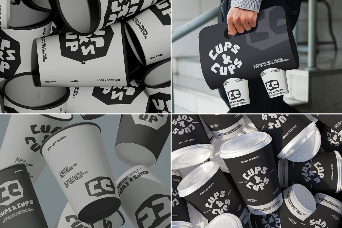 50+ Coffee Cup Mockups, a Mockup by Vitora Mockup (Photo 3 of 15)