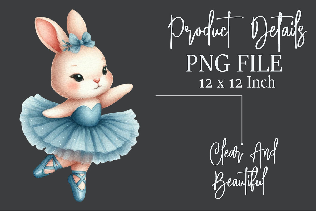 Blue Ballerina Animals Clipart, an Illustration by Rose Art (Photo 5 of 7)