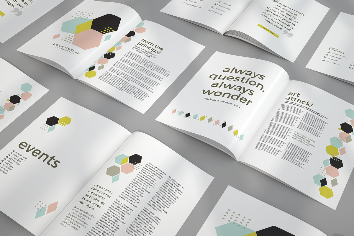 Book Mockup Set, a Print Template by StyleMockups (Photo 7 of 10)