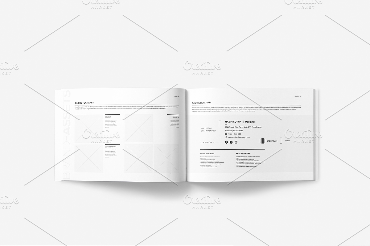 Brand Manual 28 Pages A4 / US Letter, a Brochure Template by Mastergfx (Photo 17 of 21)