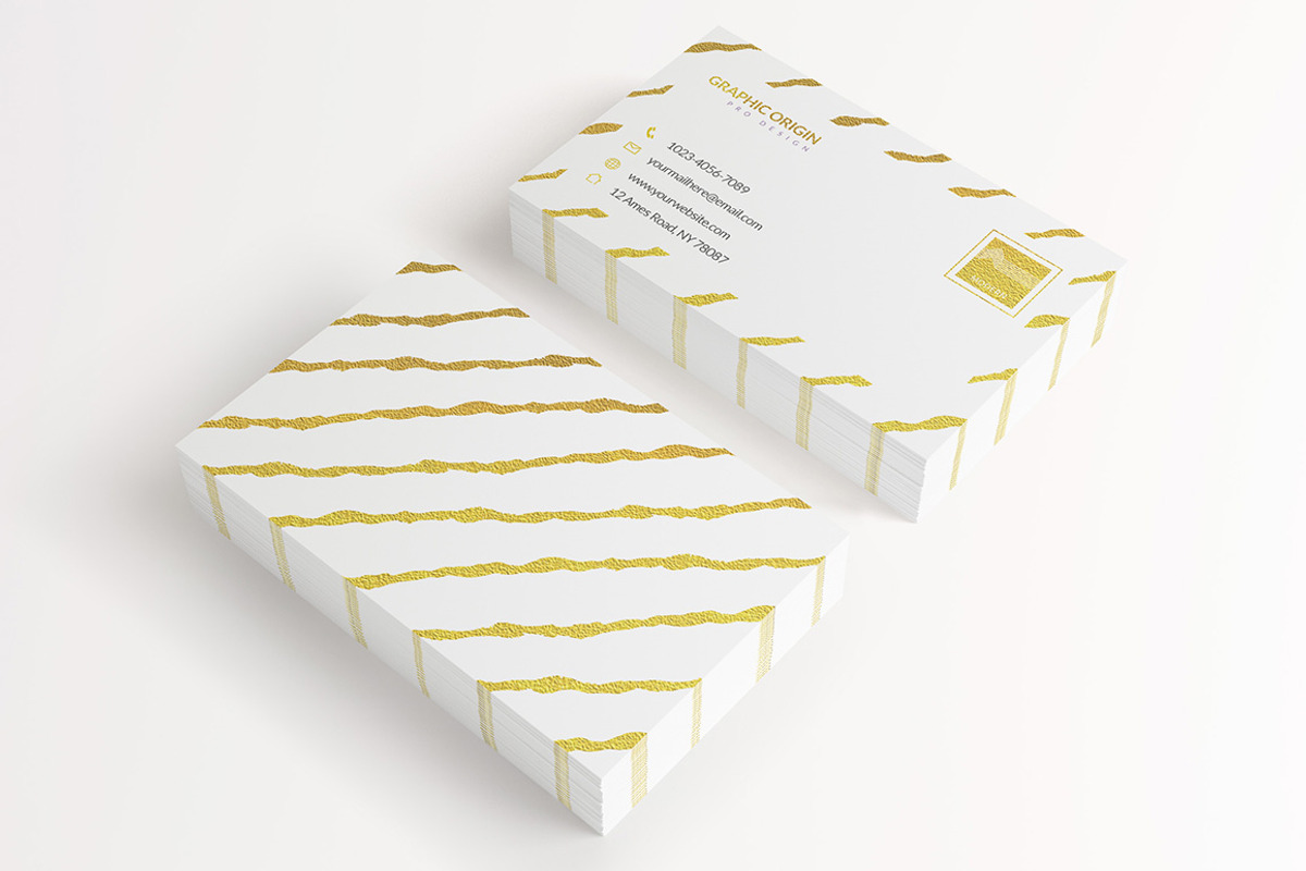 GOLD FOIL BUSINESS CARD, a Business Card Template by Graphic Origin (Photo 3 of 4)