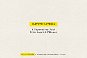 Olivetti Lettera - A Typewriter Font, a Serif Font by Komet & Flicker (Thumbnail 1 of 13)