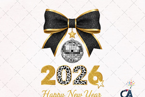 New Year 2026 Bow PNG, an Illustration by Creative Art