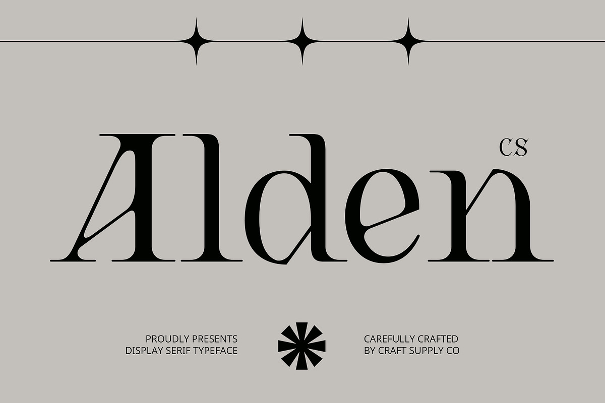 CS Alden – Display Serif Font, a Serif Font by Craft Supply Co. (Photo 1 of 8)