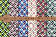 SALE! Plaid Checkered Patterns Set, a Pattern Graphic by Futurel (Thumbnail 1 of 4)