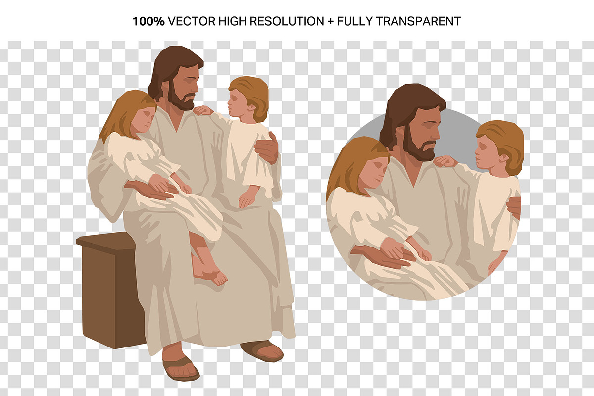 Jesus Illustrations, a Person Illustration by DesignerCandies (Photo 2 of 4)