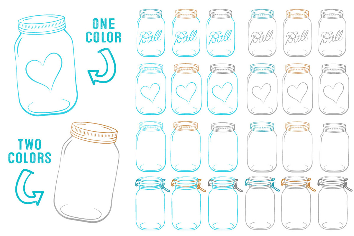 Tropical Blue Jar Vectors & Clipart, an Illustration by Amanda Ilkov (Photo 3 of 4)