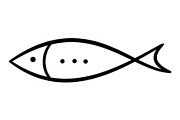 Doodle Hand Drawn Fish Collection, an Animal Illustration by Elena Pimukova (Thumbnail 4 of 13)