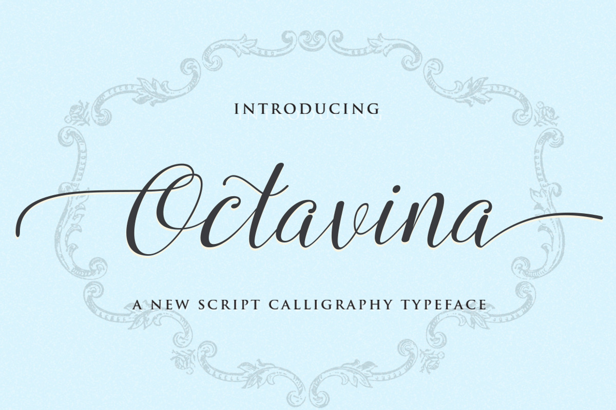 Octavina Script Calligraphy Typeface