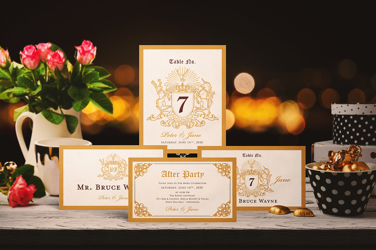 GOLDEN WEDDING INVITATION SUITES, an Invitation Template by Totem Invitation House (Photo 2 of 5)