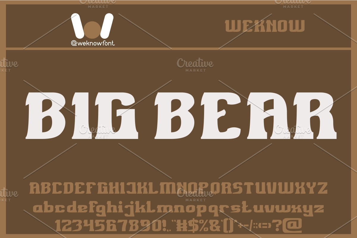 Iceberg font, a Font by weknow (Photo 2 of 5)