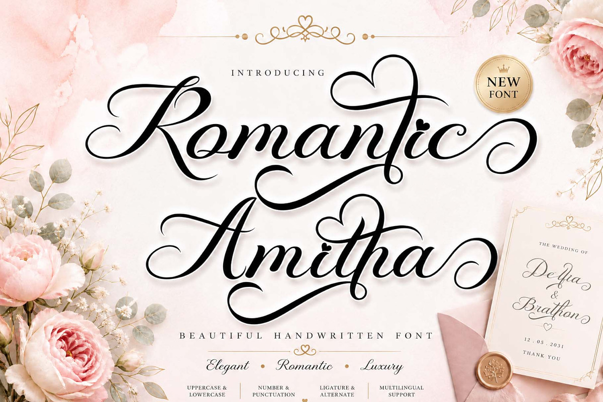 Romantic Sweet Bundle, a Handwritten Font by Yoga Letter (Photo 4 of 9)