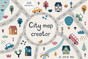 City map creator. Kid's collection