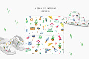 A Little Garden. Watercolor kit, an Object Graphic by NiKO (Thumbnail 6 of 10)