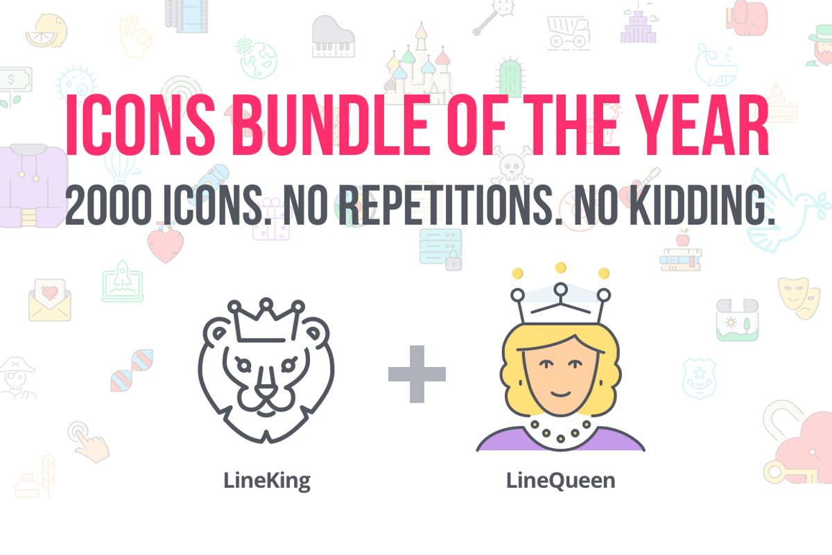 LineKingdom Icons Bundle, an Outline Icon by PixelBazaar (Photo 1 of 3)