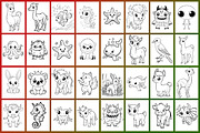 Cute Animals Coloring Page, a Graphic by Forhadx5 (Thumbnail 4 of 12)