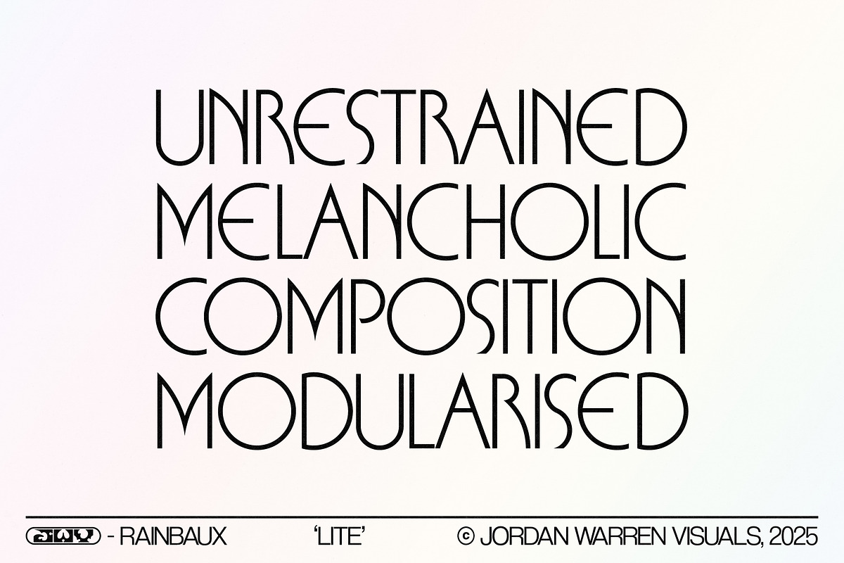JWV - RAINBAUX, a Sans Serif Font by Jordan Warren Visuals (Photo 5 of 13)
