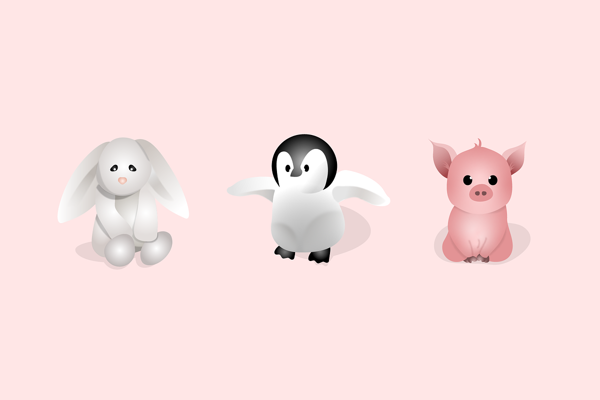 Cute Animals Illustrations, an Illustration by naima.design (Photo 4 of 4)
