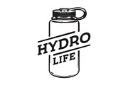 Water Bottle Logo, a Branding & Logo Template by HuhnCreative (Thumbnail 1 of 2)