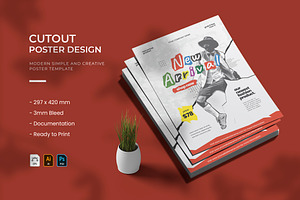 Cutout - Poster, a Print Template by VUNIRA