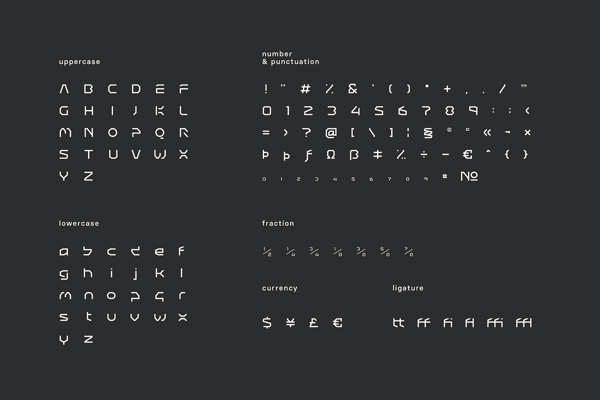 Krag Futuristic Tech Font, a Font by baqoos (Photo 7 of 7)